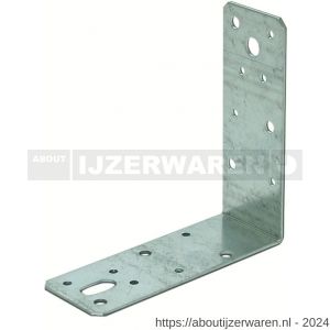 GB 07225 hoekanker 125x125 mm 46x2,5 mm sendzimir verzinkt 20x10 mm - W18001195 - afbeelding 1