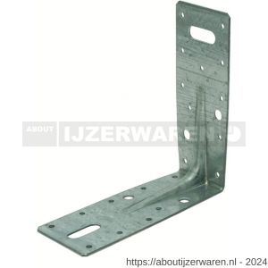 GB 07229 hoekanker met ril 150x150 mm 60x2,5 mm sendzimir verzinkt 2/30x11 mm - W18001209 - afbeelding 1