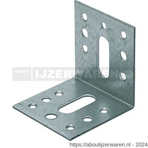 GB 07231 hoekanker 60x60 mm 60x2 mm sendzimir verzinkt 2/30x11 mm - W18001190 - afbeelding 1