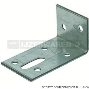 GB 07234 hoekanker 40x80 mm 46x2,5 mm sendzimir verzinkt 30x9 mm - W18001185 - afbeelding 1