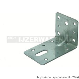 GB 072381 hoekanker met ril 60x80 mm 60x2,5 mm sendzimir verzinkt 25x11 mm - W18001198 - afbeelding 1