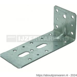 GB 072383 hoekanker met ril 60x120 mm 60x2,5 mm sendzimir verzinkt 2/25x11 mm - W18001199 - afbeelding 1