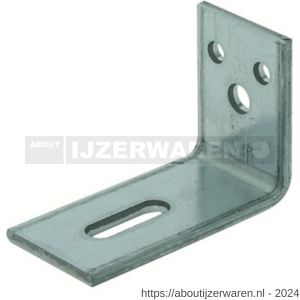 GB 07242 hoekanker zwaar 55x80 mm 40x4 mm sendzimir verzinkt 30x9 mm - W18001265 - afbeelding 1