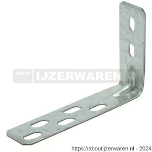 GB 072445 hoekanker met ril 75x125 mm 30x2 mm sendzimir verzinkt 2/12x5-5/17x8 mm - W18001203 - afbeelding 1