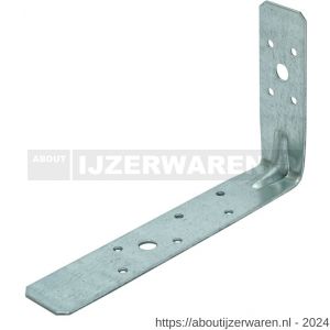 GB 07245 hoekanker met ril 90x160 mm 30x2 mm sendzimir verzinkt - W18001207 - afbeelding 1