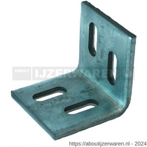 GB 072455 hoekanker zwaar 60x60 mm 60x5 mm sendzimir verzinkt 4/25x9 mm - W18001267 - afbeelding 1