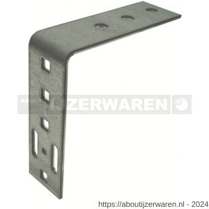 GB 0724810 vloerhoek 175x180 mm 60x5 mm onderdeel type A, C, D en XL75 sendzimir verzinkt 4/12x12-2/10x37 mm - W18001283 - afbeelding 1