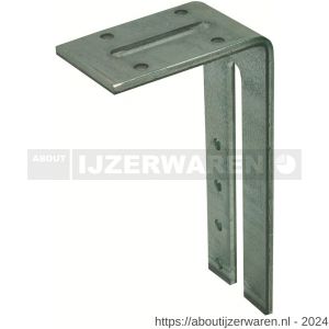 GB 0724813 hoekanker zwaar type C 95x180 mm 60x6 mm sendzimir verzinkt 60x9-145x12 mm open - W18001279 - afbeelding 1