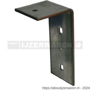 GB 0724815 hoekanker zwaar type E 70x140 mm 65x5 mm sendzimir verzinkt 2/12x12 mm vierkant - W18001281 - afbeelding 1