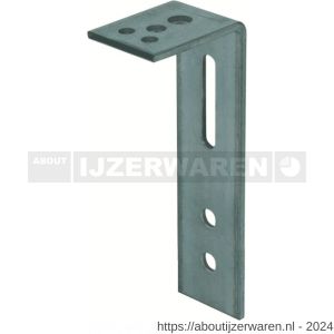 GB 0724819 hoekanker zwaar 80x225 mm 60x6 mm sendzimir verzinkt 65x13 mm - W18001275 - afbeelding 1