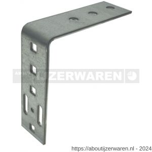 GB 0724820 vloerhoek 175x180 mm 60x5 mm zink-magnesium 3/12x12-2/10x37 mm - W18002369 - afbeelding 1