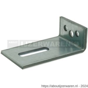 GB 0756643 hoekanker zwaar 40x120 mm 60x6 mm sendzimir verzinkt 65x13 mm - W18001262 - afbeelding 1