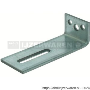 GB 0756646 hoekanker zwaar type 15 40x150 mm 60x6 mm sendzimir verzinkt 65x13 mm - W18001263 - afbeelding 1