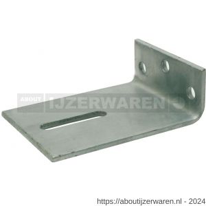 GB 0756656 hoekanker zwaar type 67 50x150 mm 110x6 mm thermisch verzinkt 65x13 mm - W18001289 - afbeelding 1