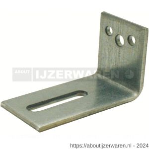 GB 0756676 hoekanker zwaar type 17 70x120 mm 60x6 mm sendzimir verzinkt 65x13 mm - W18001272 - afbeelding 1