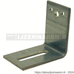 GB 0756696 hoekanker zwaar type 20 90x100 mm 60x6 mm sendzimir verzinkt 65x13 mm - W18001276 - afbeelding 1