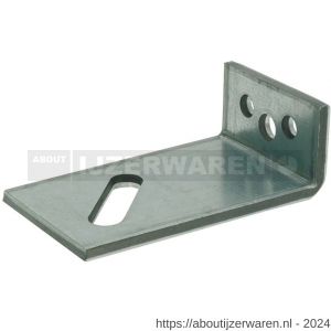 GB 0756745 hoekanker zwaar diagonaal slobgat type 72 40x120 mm 70x6 mm sendzimir verzinkt 50x13 mm diagonaal - W18001210 - afbeelding 1