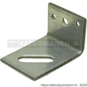 GB 0756766 hoekanker zwaar diagonaal slobgat 60x100 mm 70x6 mm sendzimir verzinkt 50x17 mm diagonaal - W18001212 - afbeelding 1