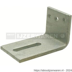 GB 0758776 hoekanker zwaar type 30 70x120 mm 70x8 mm thermisch verzinkt 65x13 mm - W18001296 - afbeelding 1