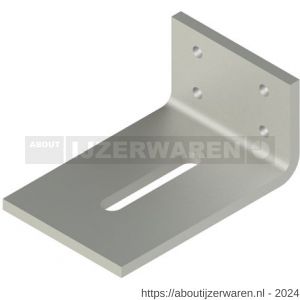 GB 07587762 hoekanker zwaar 70x150 mm 100x8 mm elektrolytisch verzinkt 80x14 mm - W18002767 - afbeelding 1