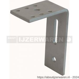 GB 0758778 hoekanker zwaar type 45 120x170 mm 70x8 mm thermisch verzinkt 65x13 mm - W18001307 - afbeelding 1