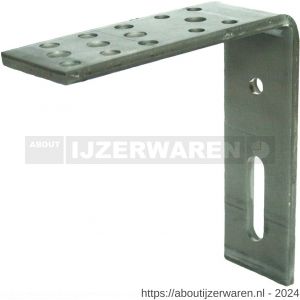 GB 0759791 hoekanker zwaar 200x210 mm 70x10 mm thermisch verzinkt 70x17 m - W18002599 - afbeelding 1