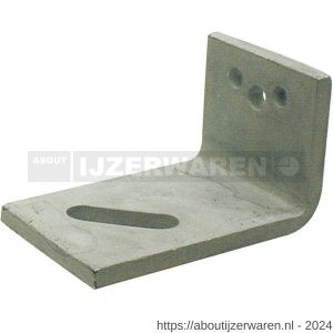 GB 0759875 hoekanker zwaar diagonaal slobgat type 58 70x120 mm 80x10 mm thermisch verzinkt 50x17 mm diagonaal - W18001241 - afbeelding 1