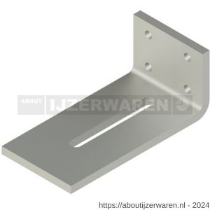 GB 0759879 hoekanker zwaar 80x200 mm 100x10 mm elektrolytisch verzinkt 120x14 mm - W18002770 - afbeelding 1