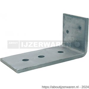 GB 0759920 hoekanker zwaar type 66 100x200 mm 100x10 mm thermisch verzinkt - W18001306 - afbeelding 1