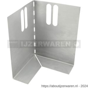 GB 103025 hoekstuk voor metalen randkist 250x300 mm sendzimir verzinkt - W18002804 - afbeelding 1