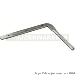 GB 192200 wandplaatanker metrisch draad M12 140x200 mm verzinkt draad - W18000774 - afbeelding 1