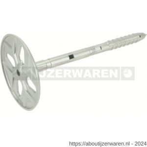 GB 332120 instortplug voor UNI-slagspouwanker diameter 4 mm zilvergrijs 120 mm diameter 8 mm nylon - W18000075 - afbeelding 1