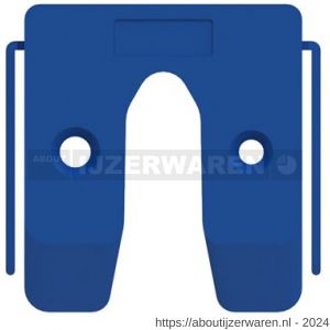 GB 34504 uitvulplaatje blauw met stelpootjes 4 mm 50x50 mm kunststof in bundel - W18000896 - afbeelding 1