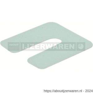 GB 34601 uitvulplaatje transparant 1 mm 50x50 mm kunststof in zakverpakking - W18002583 - afbeelding 1