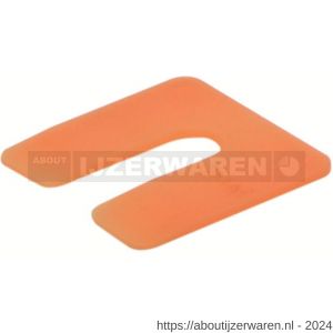 GB 34602 uitvulplaatje oranje zak 2 mm 50x50 mm kunststof in zakverpakking - W18002584 - afbeelding 1