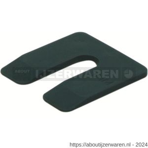 GB 34603 uitvulplaatje zwart 3 mm 50x50 mm kunststof in zakverpakking - W18002585 - afbeelding 1