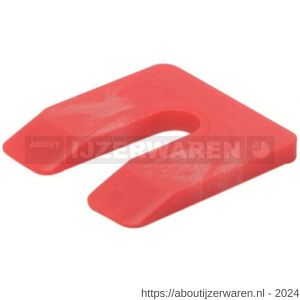 GB 34605 uitvulplaatje rood zak 5 mm 50x50 mm kunststof in zakverpakking - W18002587 - afbeelding 1