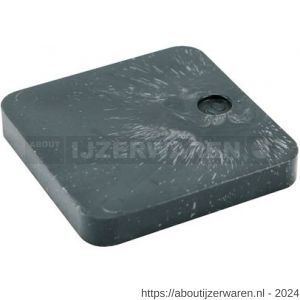 GB 34802 hogedrukplaat 2 mm 70x70 mm zwart ABS in zakverpakking - W18000872 - afbeelding 1