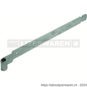 GB 44723 heng voor vlakwerk voor pen diameter 16 mm 1200 mm 45x6 mm elektrolytisch verzinkt 9x9 mm - W18002033 - afbeelding 1