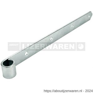 GB 45801 heng met punt voor pen diameter 18 mm 200 mm 30x4 mm elektrolytisch verzinkt - W18002501 - afbeelding 1