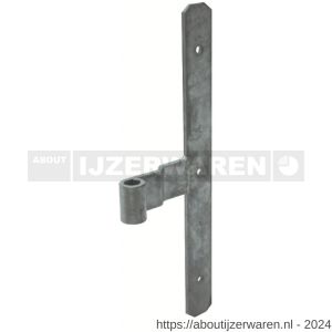 GB 48369 tussenstuk garagedeurheng voor pen diameter 16 mm 400 mm 45x6 mm elektrolytisch verzinkt - W18001979 - afbeelding 1