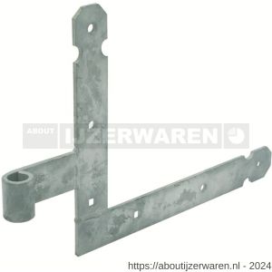 GB 48382 warenhuisheng LO links onder-RB rechts boven voor pen diameter 16 mm 300x250 mm 40x5 mm elektrolytisch verzinkt 2/9x9 mm - W18002119 - afbeelding 1