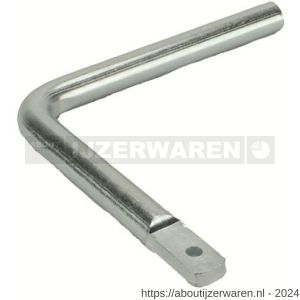 GB 70422 boerenklinkstel kruk 110x115 mm diameter 12 mm elektrolytisch verzinkt - W18002158 - afbeelding 1