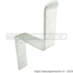 GB 714907 zware deurbalkhaak maximaal 125x125 mm 45x6 mm thermisch verzinkt - W18002511 - afbeelding 1