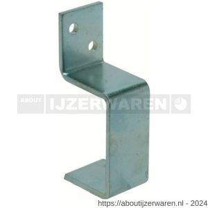 GB 71491 deurbalkhaak dicht maximaal 55x75 mm 40x5,5 mm elektrolytisch verzinkt - W18002225 - afbeelding 1