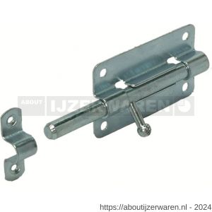 GB 74437 plaatgrendel 100x50 mm elektrolytisch verzinkt - W18002126 - afbeelding 1