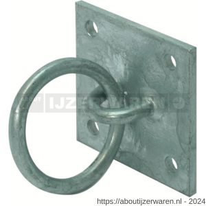 GB 74466 aanlegring zwaar 100x100 mm 8 mm thermisch verzinkt - W18000573 - afbeelding 1