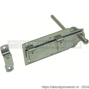 GB 74477 rolschuif vlak met pen 160x66 mm 6 mm elektrolytisch verzinkt - W18002218 - afbeelding 1