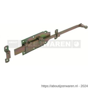 GB 74489 rolstaartschuif vlak 800x65 mm 6 mm elektrolytisch verzinkt - W18002211 - afbeelding 1