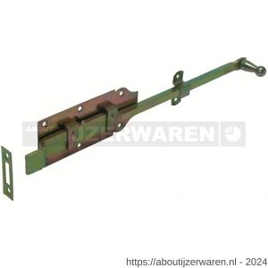 GB 74492 rolstaartschuif met bocht 400x65 mm 6 mm elektrolytisch verzinkt - W18002212 - afbeelding 1